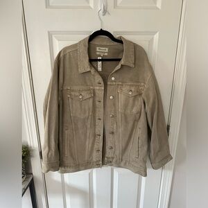 NWT Madewell The Oversized Trucker Jean Jacket, Size L